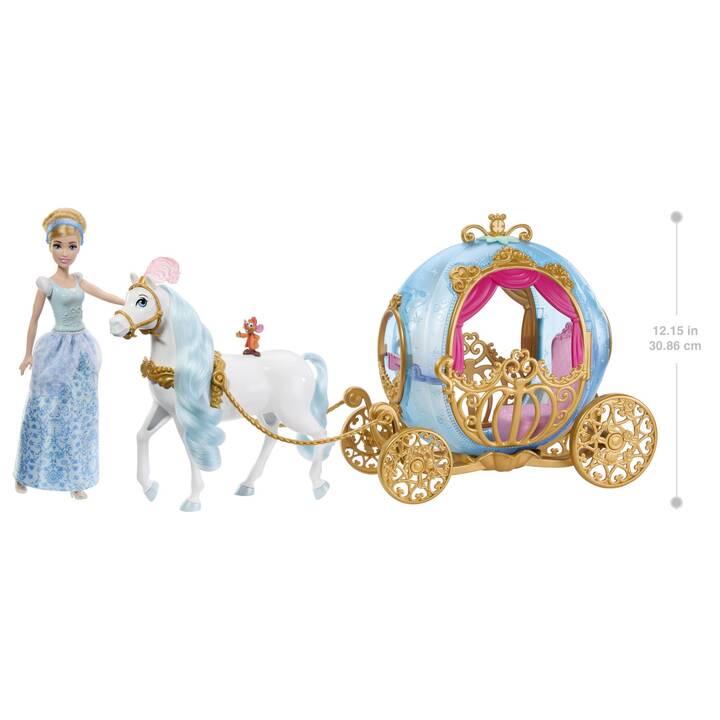 MATTEL Disney Princess Cinderellas magische Kutsche (Multicolore)