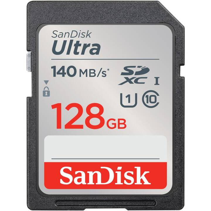 SANDISK SDXC Ultra (Class 10, 128 GB, 140 MB/s)
