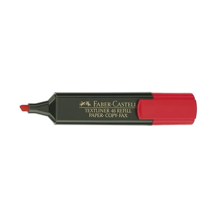 FABER-CASTELL Evidenziatore (Rosso, 1 pezzo)