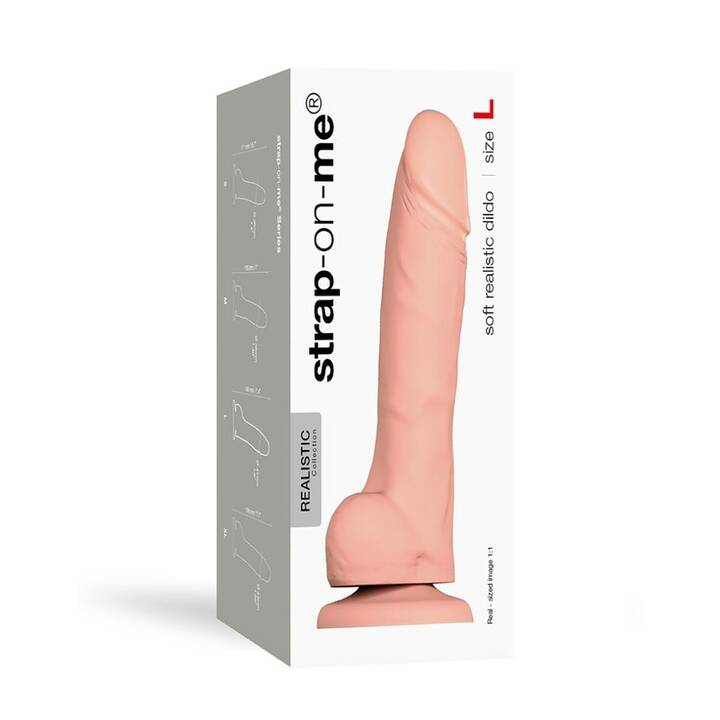 STRAP-ON-ME Soft Realistic Flesh Strap-on (19 cm)
