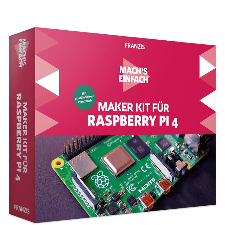 FRANZIS' VERLAG Maker Kit für Raspberry Pi 4 Kit di apprendimento (Elettronica ed energia)