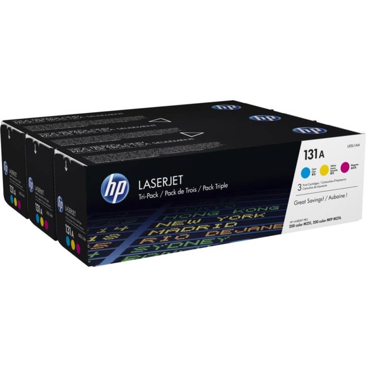 HP 131A (Multipack, Jaune, Magenta, Cyan)