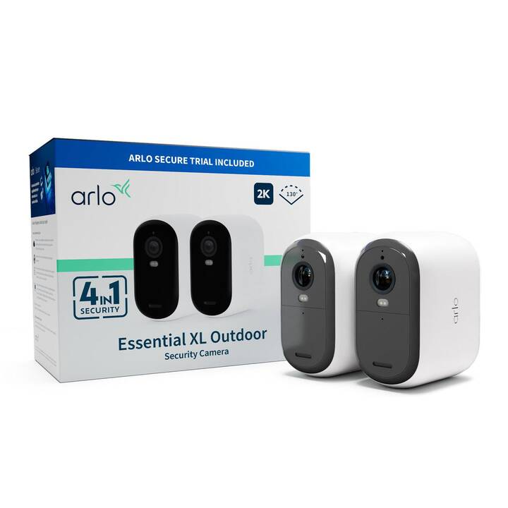 ARLO Set de caméras réseau Essential (2.Gen.) 2K XL (Bullet)