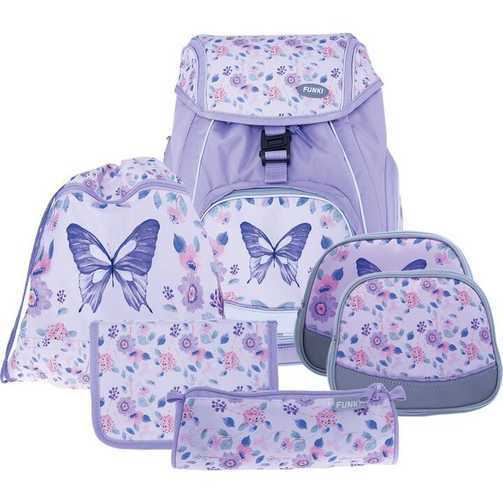 FUNKI Set di borse Flexy-Bag Butterfly (28 l, Porpora)