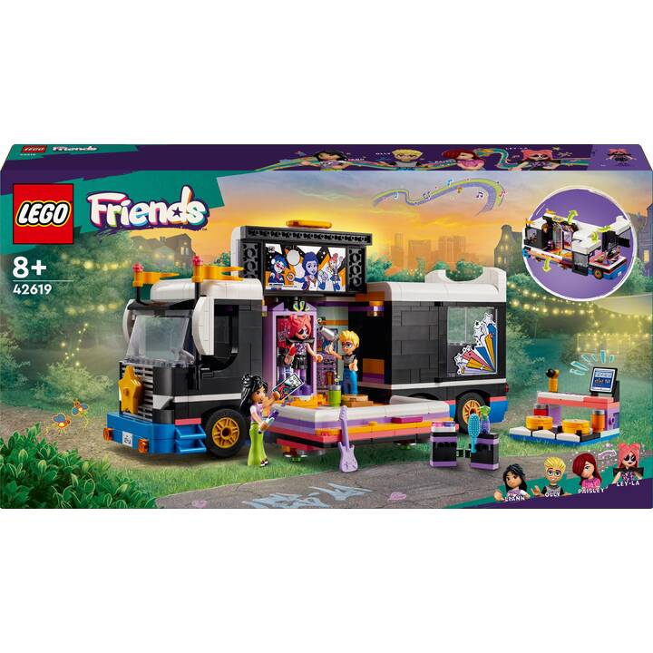 LEGO Friends Le tourbus de la star de la pop (42619)