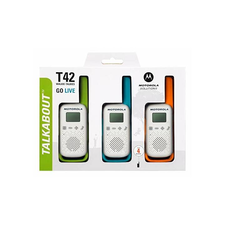 MOTOROLA Talkabout T42 Set (4 km, 3 Stück)