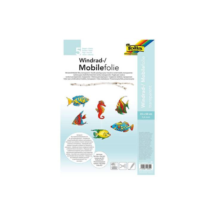 FOLIA Fensterfolie (Transparent, B3, 5 Blatt)