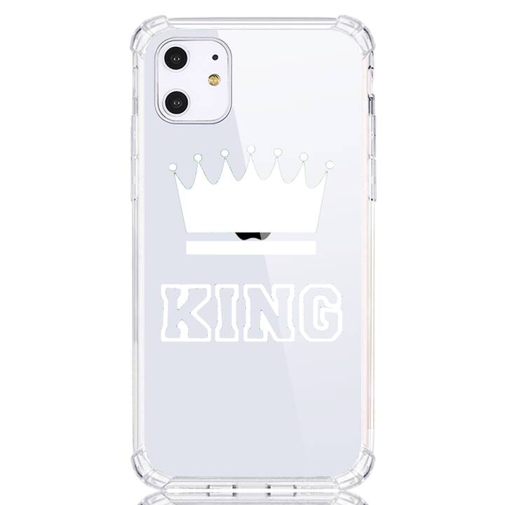 EG custodia posteriore morbida in TPU per iPhone 11 Pro 5.8" (2019) - trasparente - regina o re