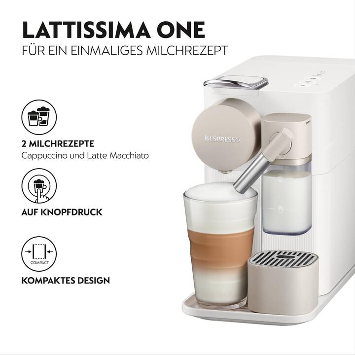 DELONGHI Lattissima One EN510 (Nespresso, Blanc)