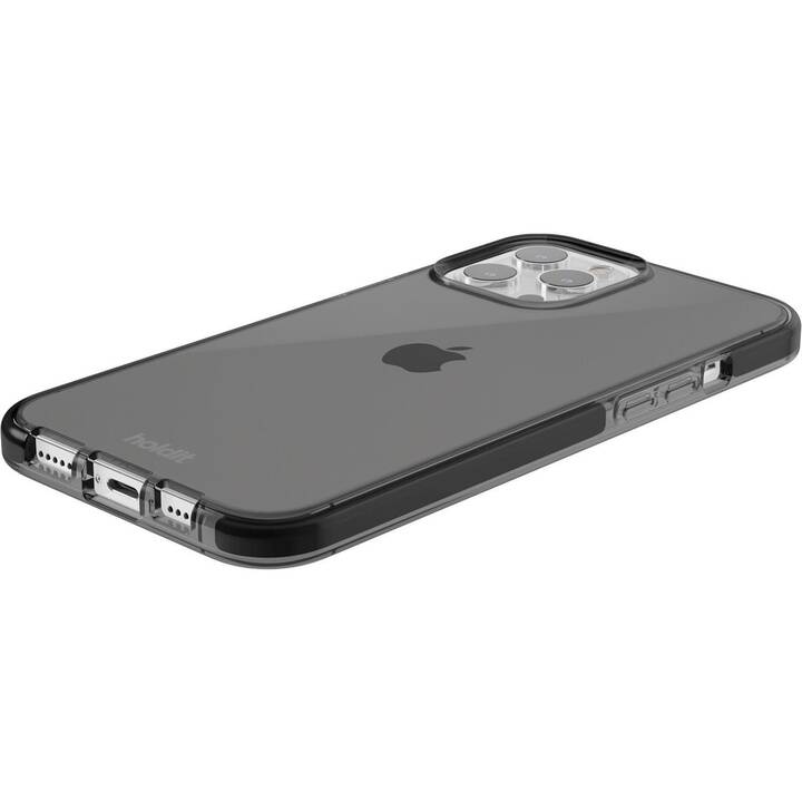 HOLDIT Backcover Seethru (iPhone 15 Pro Max, Transparent, Noir)