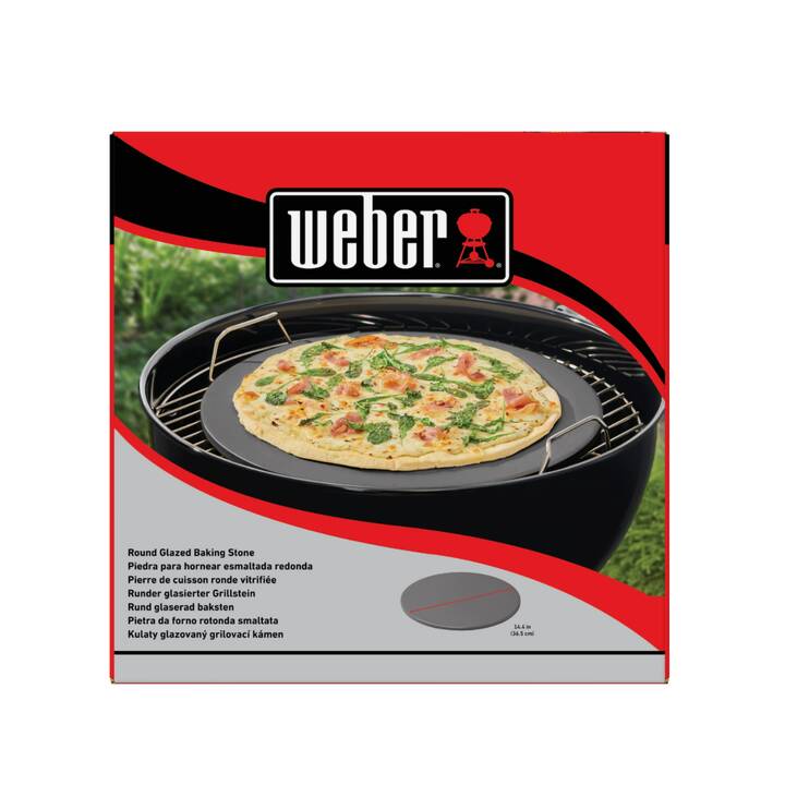 WEBER glasierter Pizzastein (36 cm, Stein)