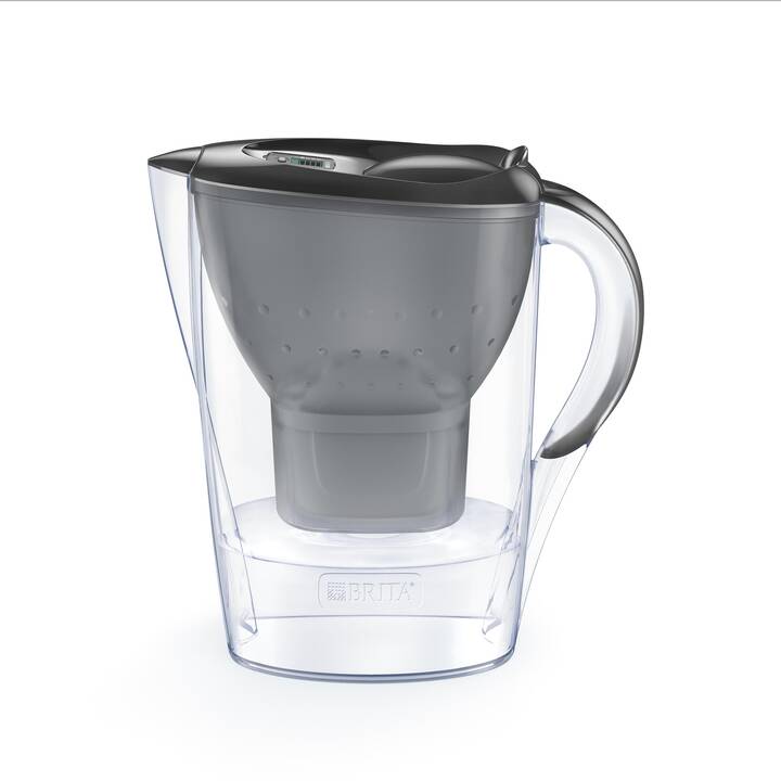 BRITA Tischwasserfilter Marella + 3x MAXTRA PRO All-in-1 Filter (1.4 l, Grau, Blau, Graphit)