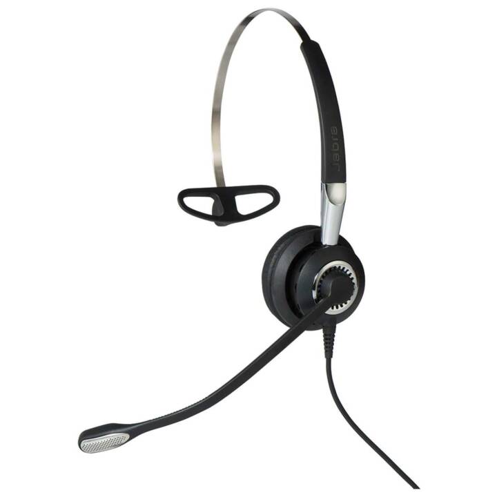 JABRA Office Headset BIZ 2400 II (On-Ear, Kabel, Silber, Schwarz)