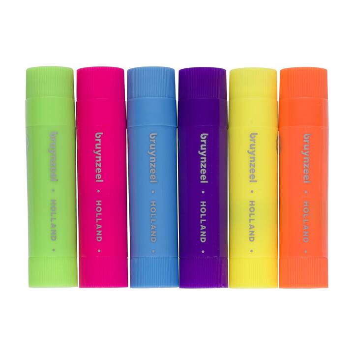 BRUYNZEEL Crayons de couleur Neon (Multicolore, 6 pièce)