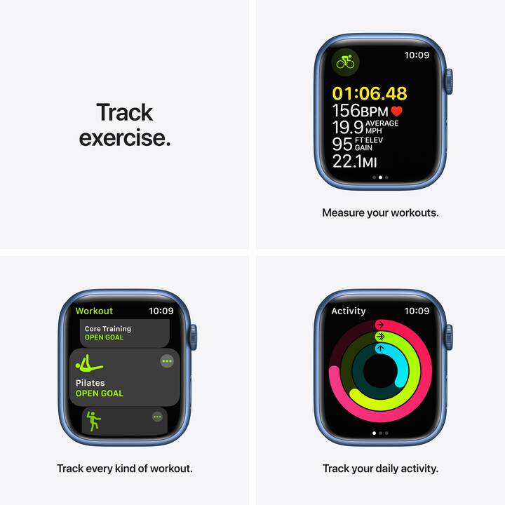 APPLE Watch Series 7 GPS (45 mm, Aluminium, GPS) Interdiscount