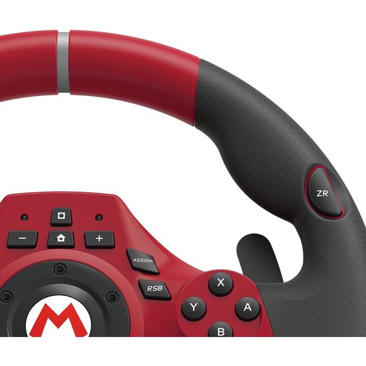 HORI Mario Kart Racing Wheel Pro MINI Lenkrad (Weiss, Rot)