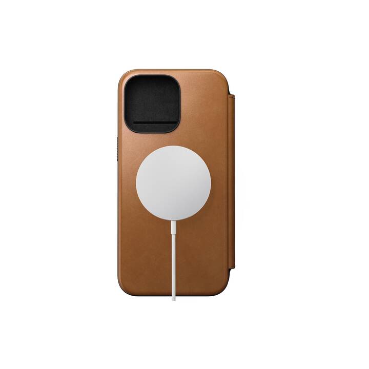 NOMAD GOODS Flipcover Modern (iPhone 15 Pro Max, Beige)