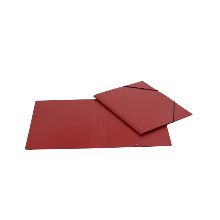 EROLA Cartellina con elastico (Rosso, A4, 1 pezzo)