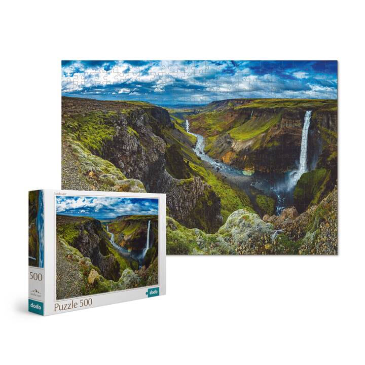 DODO Haifoss Wasserfall Island Puzzle (500 x)