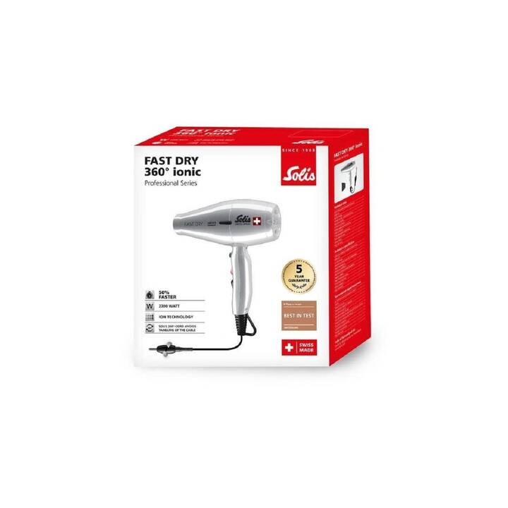 SOLIS Fast Dry 360° ionic (2200 W, Argent)