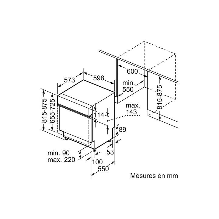 SIEMENS SN53EW17AH (Norma EU 60 cm, totalmente integrabile)
