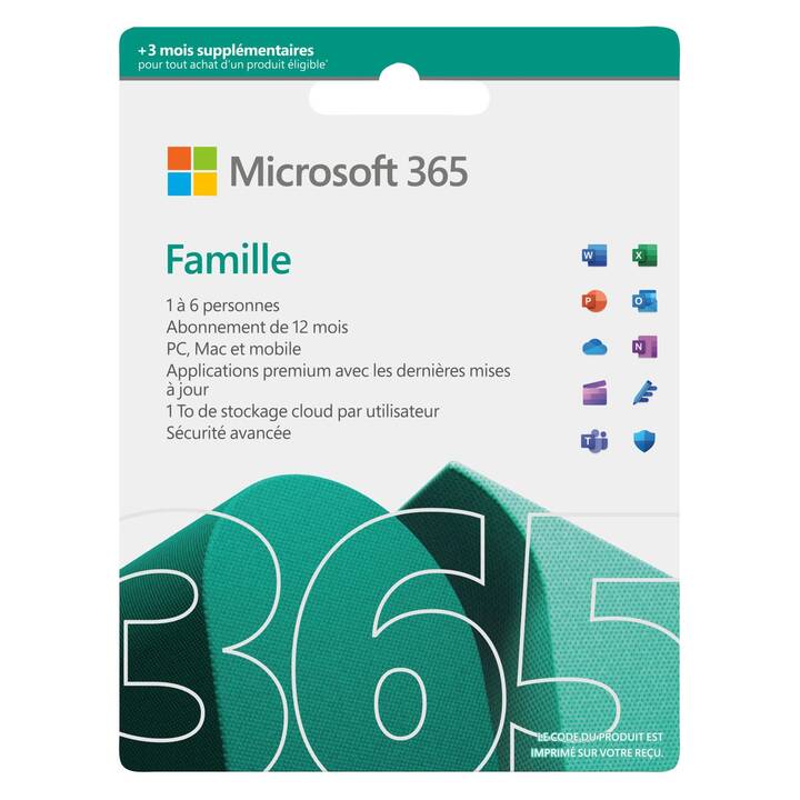 MICROSOFT 365 Family Extra Time (Abo, 6x, 15 Monate, Deutsch, Italienisch, Französisch)