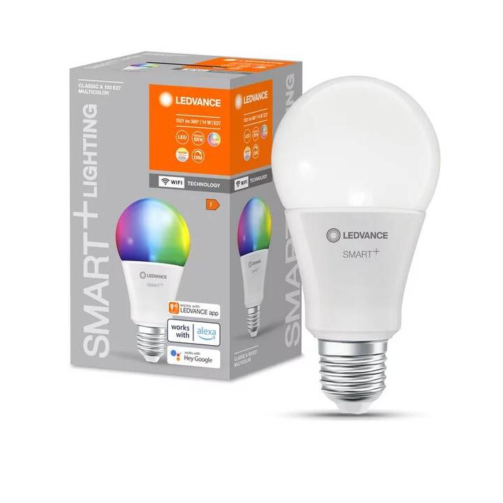LEDVANCE Ampoule LED Smart+ WiFi Classic (E27, WLAN, 14 W)