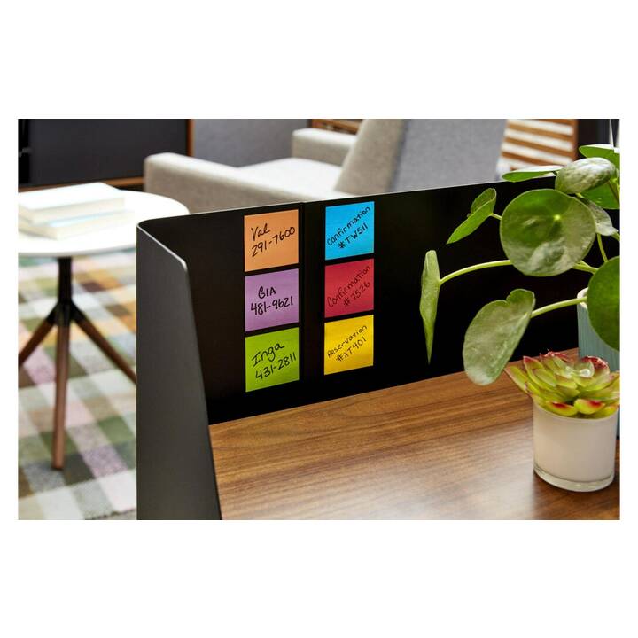 POST-IT Notes autocollantes Super Sticky Playful (6 x 90 feuille, Coloris assortis)