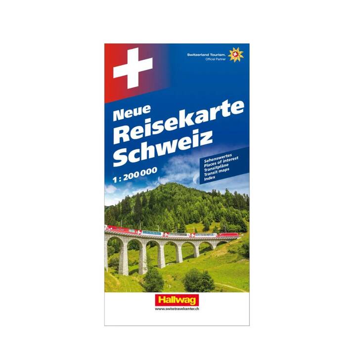 HALLWAG Neue Reisekarte Schweiz,