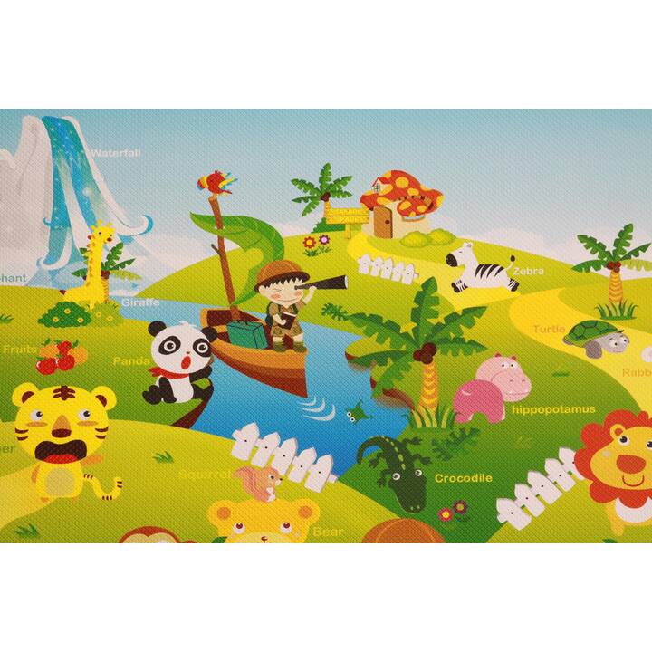 DWINGULER Tapis de jeu Safari (Animal, 140 x 230 cm)