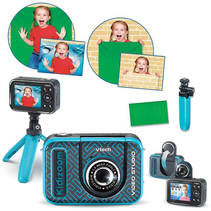 VTECH Appareil photo pour enfants KidiZoom Video Studio (5 MP, DE)