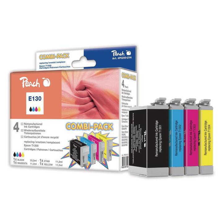 PEACH T1305 (Gelb, Schwarz, Magenta, Cyan, Multipack)