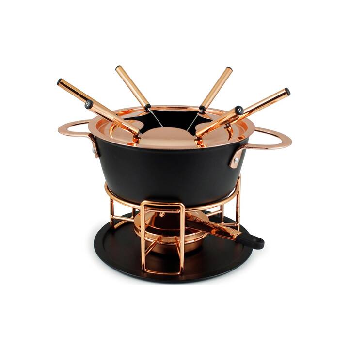 SWISSMAR Set à fondue Realp (Chocolat, Bourguignonne, Fromage, 21 cm)