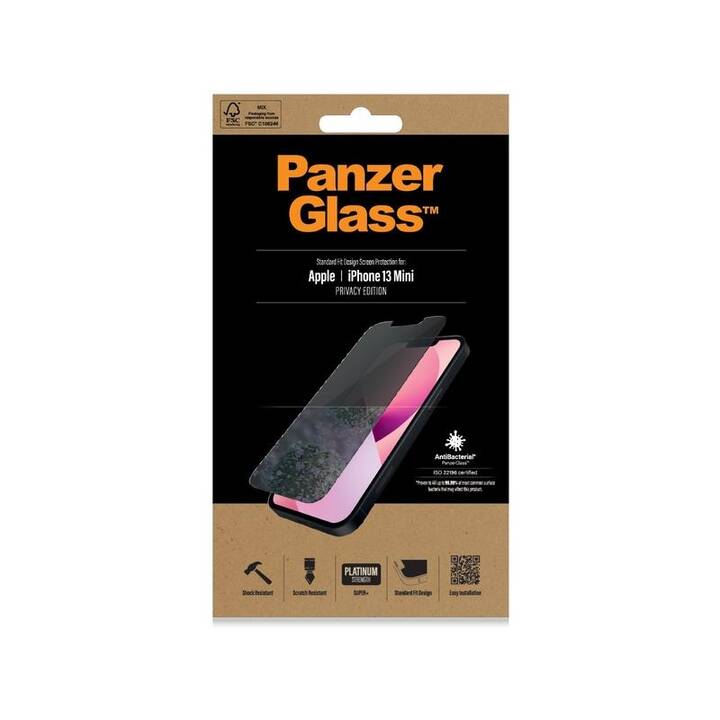 PANZERGLASS Verre de protection d'écran Standard Fit (iPhone 13 mini, 1 pièce)