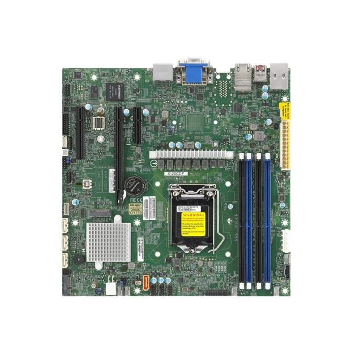 SUPERMICRO X12SCZ-F (LGA 1200, Intel W480, Micro ATX)