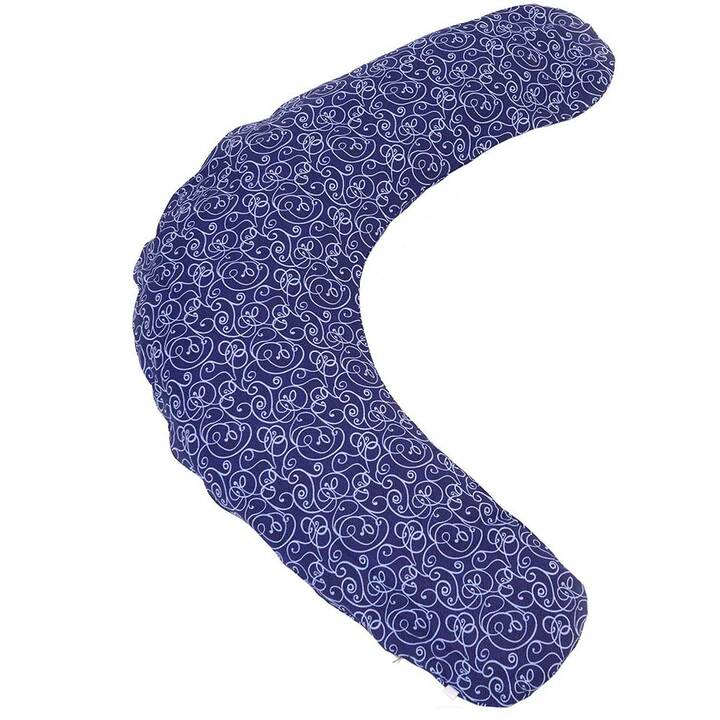 SISSEL Federa per cuscini allattamento Comfort (195 cm, Blu, Bianco)