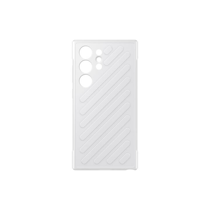 SAMSUNG Backcover Shield Case (Galaxy S24 Ultra, Senza motivo, Grigio chiaro)