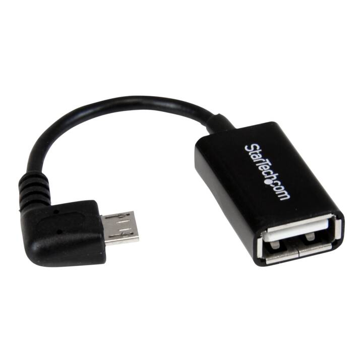 STARTECH.COM Adaptateur micro USB à angle droit 5" OTG M/F