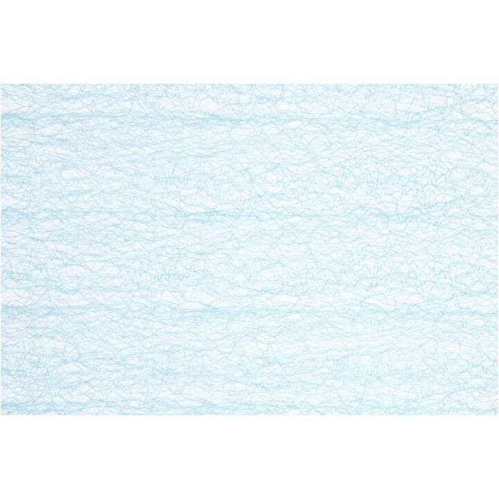 CREATIV COMPANY Chemin de table (30 cm x 1000 cm, Rectangulaire, Bleu clair, Bleu)