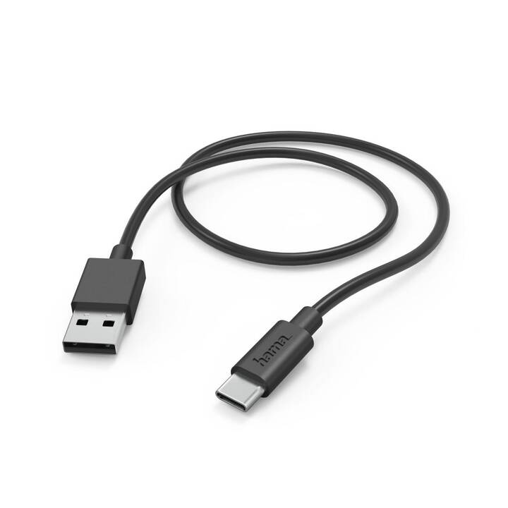 HAMA Câble (USB Typ-A, USB 2.0, USB Type-C, 1 m)