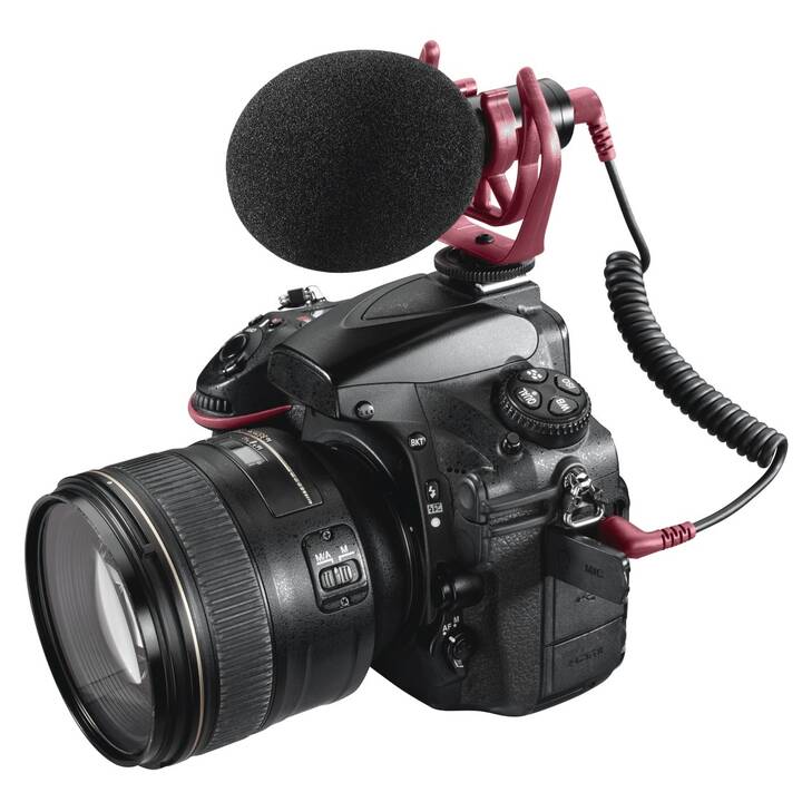 HAMA RMN Uni Microphone directionnel (Noir, Rouge)