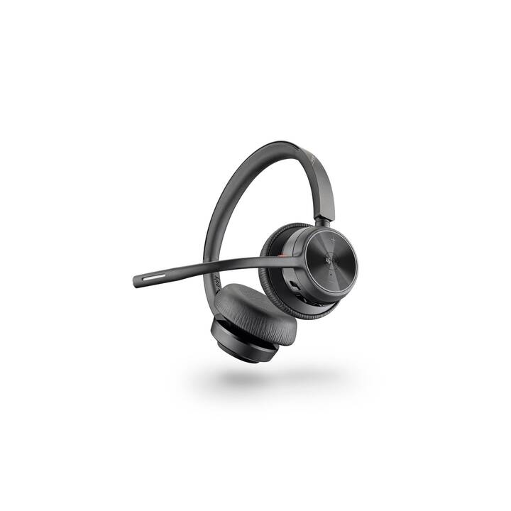 POLY Office Headset Voyager 4320 (On-Ear, Kabellos, Schwarz)