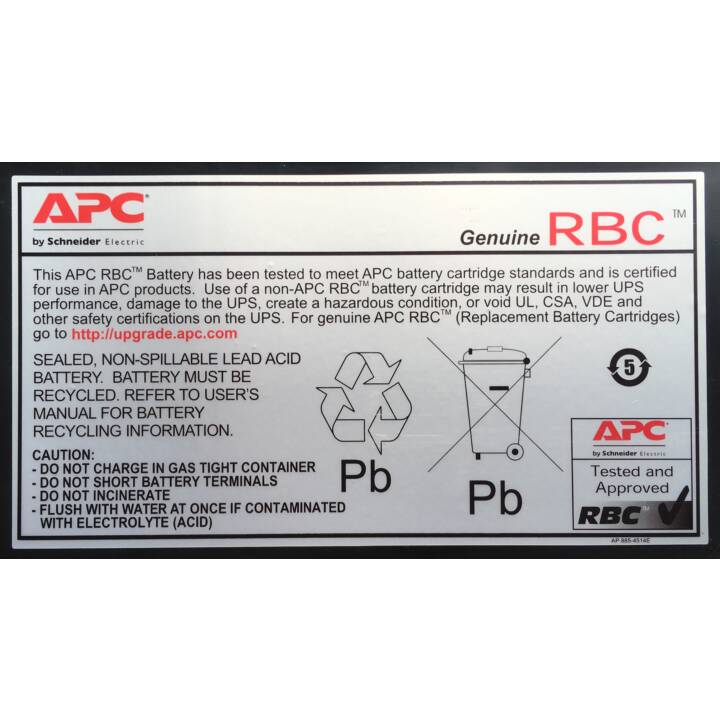APC APCRBC140 USV Zusatzbatterie