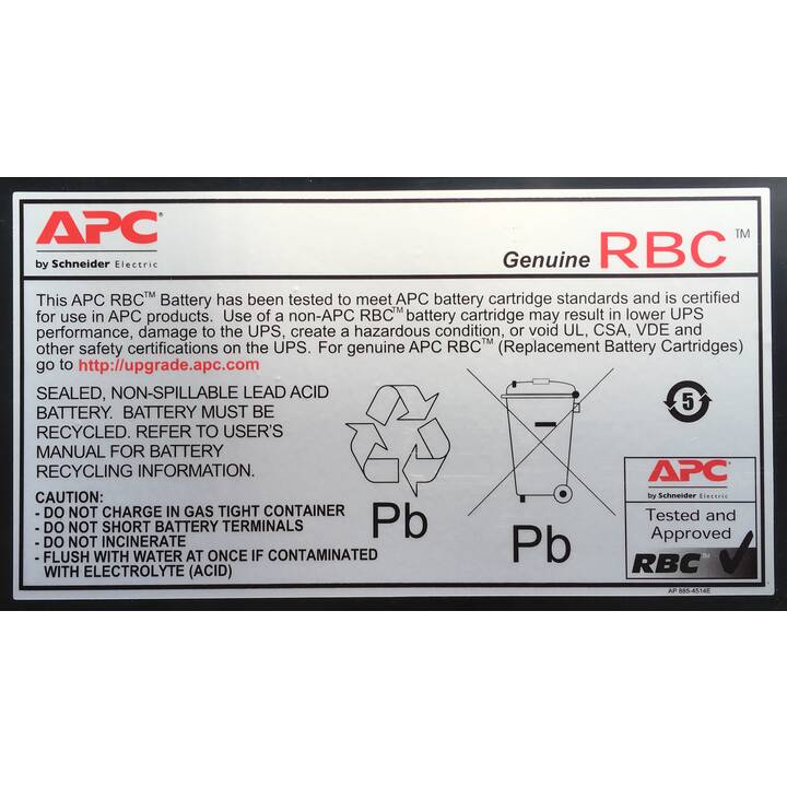 APC Cartridge 55 Batterie de rechange ASI