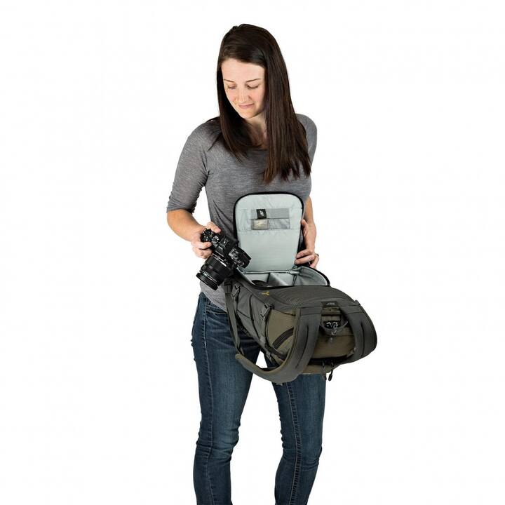 LOWEPRO Flipside Trek BP 250 AW Kamera Rucksack (Grau, Grün)