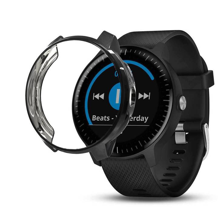 EG Housses de protection (Garmin, vivoactive 3 Music, Noir)