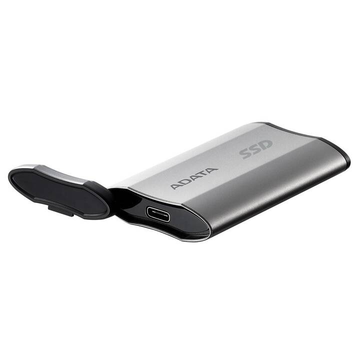 ADATA SD810 (USB Typ-C, 2000 GB, Silber, Schwarz)