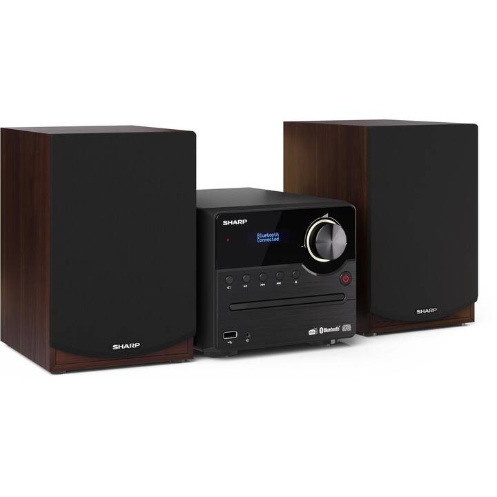 SHARP XLB517DBR (Marrone, Nero, Bluetooth, CD)