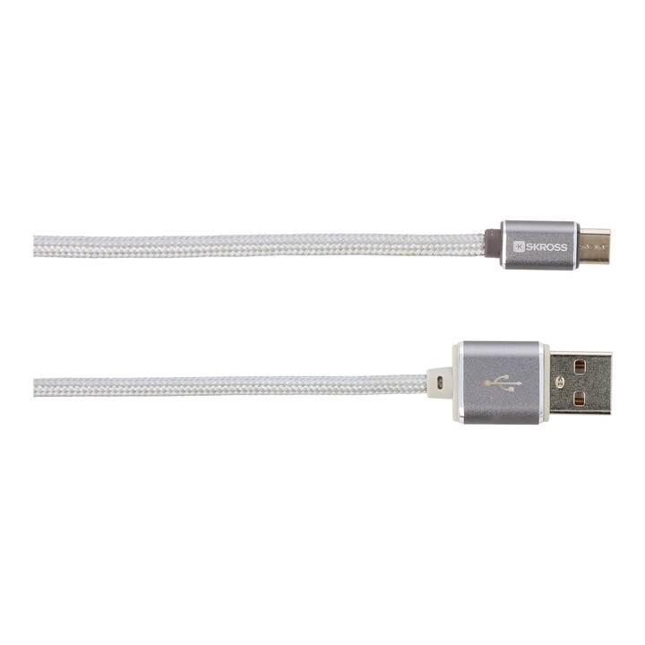 SKROSS USB-Kabel (USB 3.0 Micro Typ-B, USB 2.0 Typ-A, 1 m)