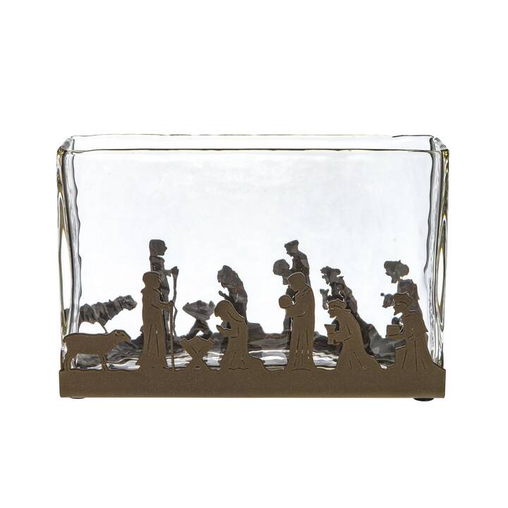 GLASI HERGISWIL Serviettenhalter (Glas, Metall, 1 Stück)